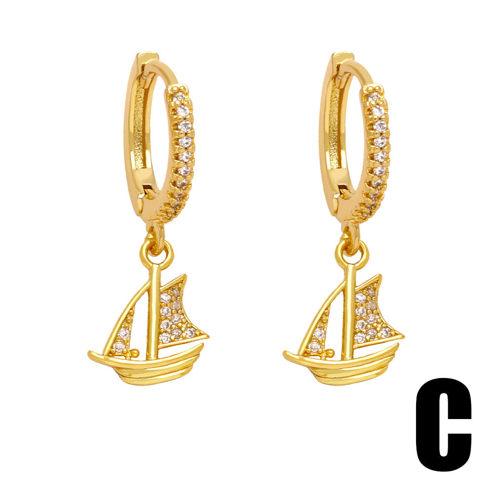 Pendientes de cobre colgante para paraguas para paraguas al por mayor.